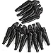 Molefi Brazilian Funmi Hair Curly Weave 3 Bundles with Lace Closure Spiral Curl Hair Bundles with 4x4 Closure 100% Human Hair Extensions 50g/pc Natural Black (8 8 8 +8)