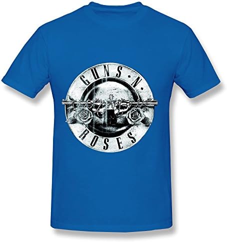 2016 Mens We Love Guns N' Roses Not In This Lifetime Tour Fan Logo T-shirts RoyalBlue