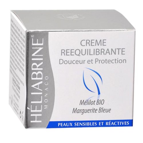 Heliabrine Normalizing Moisturizer Cream with Organic Sweet Clover 50ml. Best Anti Redness Cream.
