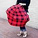 Car Seat Cover for Babies, Nursing Cover, Carseat Canopy - Red Plaid
