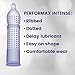 Condoms, Ultra Fine, Ribbed, Dotted with DelayLubricant, Durex Performax Intense Natural Latex Condoms, 24 Count