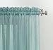 No. 918 Erica Crushed Sheer Voile Rod Pocket Curtain Panel, 51