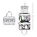 Mealivos Large Versatile Travel Cosmetic Bag - Perfect Hanging Travel Toiletry Organizer (Marble)