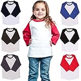 Kids Raglan T Shirts 3/4 Baseball Sleeves Baby