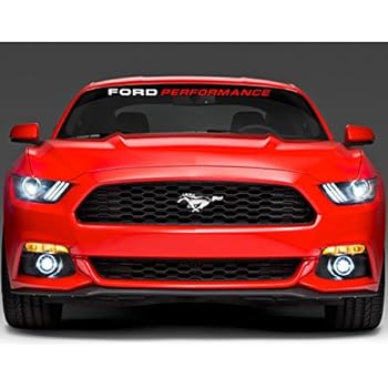 Amazon Com Ford Performance Windshield Decal 44 Ford White