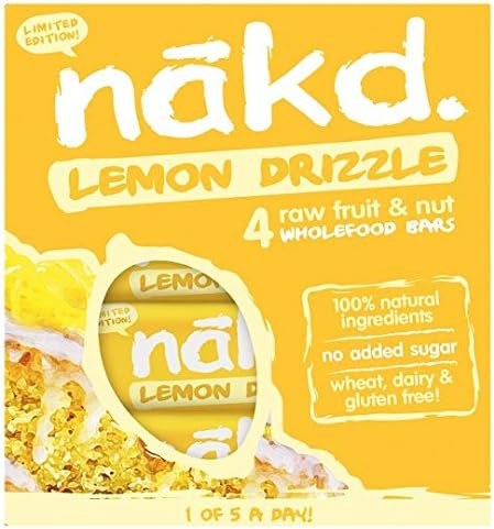 Nakd Lemon Drizzle Bars 4X35g