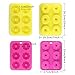 BAKHUK 3 Donut Baking Pan, Non-stick Silicone Molds, Full-size Round and Flower Donuts/Cake Molds
