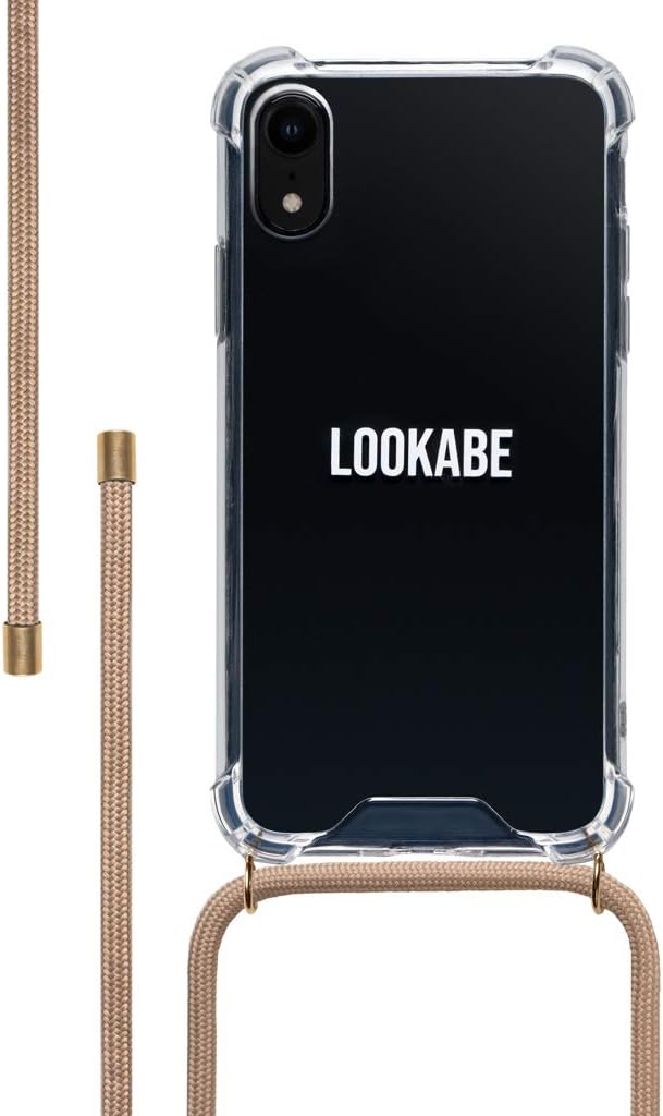 Lookabe – Smartphone Necklace and Case Compatible with iPhone (iPhone Xr, Nude)