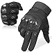 WTACTFUL Touch Screen Military Rubber Hard Knuckle Tactical Gloves Full Finger Airsoft Paintball Outdoor Army Gear Sports Cycling Motorcycle Riding Shooting Hunting Size Medium Black