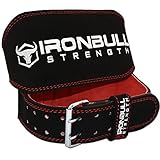 Weight Lifting Belt - 6-inch Padded Suede Leather Lifting Belt - Heavy Duty And Comfortable Back Support For Heavy Weight Lifting