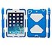 iPad Mini 1 2 3 Case ACEGUARDER Full Body Protective Premium Soft Silicone Cover Proof Case for iPad Mini 1 2 3 (Light Blue White)