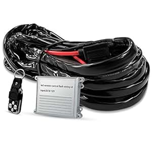 Amazon.com: LED Light Bar Wiring Harness Wireless Strobe Wiring Kit ON