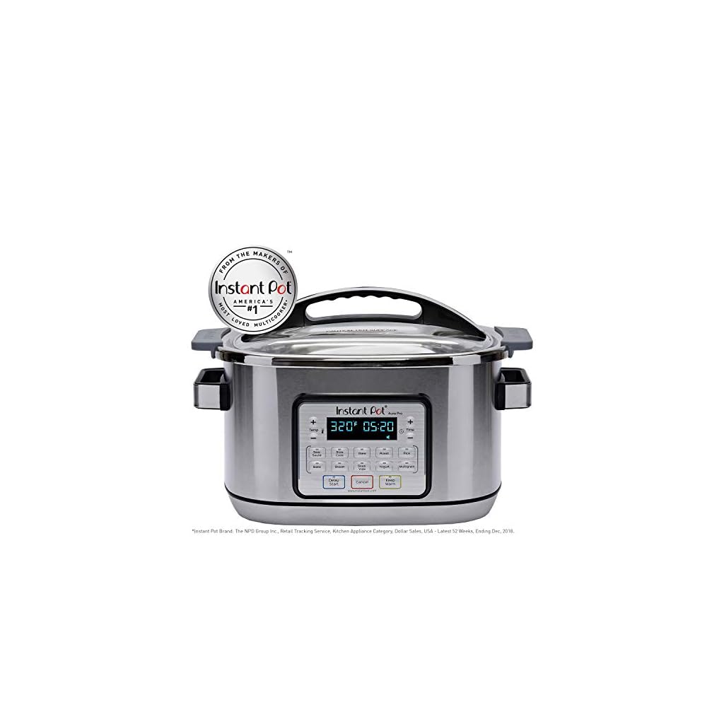 Instant Pot Aura Pro MultiUse Programmable Slow Cooker with Sous Vide