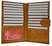 Marshal Genuine Leather Bi-fold Card Holder #1629CF Tan