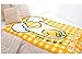 Gudetama Soft Blanket Warmer Fleece Blanket Yellow Grid 100x150 cm / 39.3