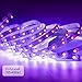 Escolite 33ft LED UV Black Light Strip Kit, 600 Units UV Lamp Beads, 12V Flexible Blacklight Fixtures, 10M LED Black Light Ribbon, Non-Waterproof for Indoor DanceParty, Body Paint,Fluorescent, Bedroom