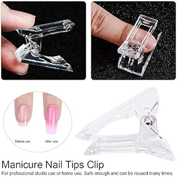 Nail Tips Clip For Quick Building Polygel Nail Forms Nail Clips For Polygel Finger Nail Extension Uv Led Builder Clamps Manicure Nail Art Tool Amazon Com Au Beauty