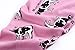 Family Feeling Cow Little Girls' 2 Piece Pajamas Sets 100% Cotton Sleepwears