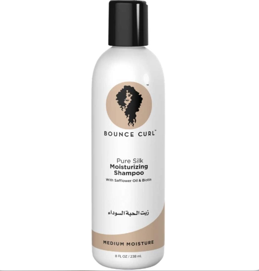 DevaCurl Bounce Curl Pure Silk Moisturizing Sulfate-Free Shampoo (8oz) - Vegan-Friendly & Silicone-Free, 238 ml (Pack of 1)