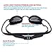 Asehuoz Swimming Goggles Anti Fog Shatterproof UV Protection,No Leaking with Silicone Nose Clip Ear Plugs and Protection Case Swimming Goggles Suit for Men Women Kids (Black)