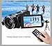 GordVE KG170907 24.0 MP Digital Camcorder 3.0 Inches Touch Screen Remote Control Camera Recorder with 120X Super Zoom