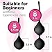 Premium Kegels to Train Pelvic Floor - Kegel Weights for Tightening - Ben Wa Balls - Kegel Balls for Women - Kegel Exercisers for Beginners - Ben-Wa - Kegel Exercise - Kegels for Woman - Kegel Set