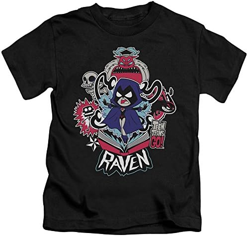 Simply Superheroes girls raven teen titans go toddler kids youth t shirt Size 7 (Kids Large)