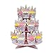 Coco & Ella Unicorn Party Cupcake Toppers Wrappers - Birthday Baby Shower Party Cake Decorations 24 Pcs Set + 3 Tier Cupcake Dessert Tower Stand