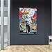 Wall Art for Living Room Large Size Graffiti Canvas Art Wall Decor “Love is Answer” Canvas Print Picture Modern Colorful Paintings for Bedroom Office Kids Room Decoration Ready to Hang