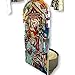 Nativity Rotating Candle Holder with Silver Spinning Angels - Holy Family Christmas Candle Spinner - Tea Light Candle Included - 6