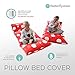 Butterfly Craze Kid's Floor Pillow Bed Cover - Use as Nap Mat, Portable Toddler Bed Alternative for Sleepovers, Travel, Napping, or as a Lounger for Reading, Playing. Cover Only!