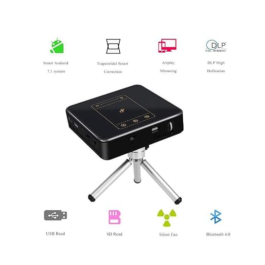 DBSCD Proyector Full HD Mini proyector portátil WiFi Bluetooth ...