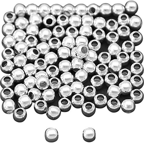 UnCommon Artistry SS/3034/2 2mm Round Seamless Sterling Silver Beads (100 pcs)