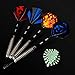 Sametop 12 Packs Steel Tip Darts Set 22 Grams with Different Style Flights, Aluminum Shafts, Nickel Silver Barrels and Dart Sharpener