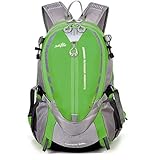 Pioneer TEC 25L Lightweight Water-resistant Small Hiking Daypack Backpack for Outdoor Hiking Cycling School Camping Sports Travel Green