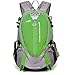 PioneerHiker 25L Lightweight Water-resistant Small Hiking Daypack Backpack for Outdoor Hiking Cycling School Camping Sports Travel Green