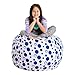 Posh Stuffable Kids Stuffed Animal Storage Bean Bag Chair Cover - Childrens Toy Organizer, Large 38