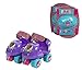 PlayWheels Doc McStuffins Glitter Kids Roller Skates with Knee Pads - Junior Size 6-12