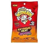Warheads Hotheads Extreme Heat Worms - Chewy Candy Sour, Sweet Then Heat! 5oz Bag (5oz Bag (Pack of 1))