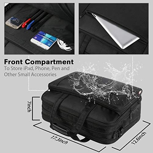 17 Inch Laptop Bag, Large Business Briefcase for Men Women, Taygeer Travel Laptop Case Shoulder Bag, Waterproof Expandable Computer Messenger Bag, Durable Carrying Case Fits 17 in Laptop and Notebook 3 17 Inch Laptop Bag, Large Business Briefcase for Men Women, Taygeer Travel Laptop Case Shoulder Bag, Waterproof Expandable Computer Messenger Bag, Durable Carrying Case Fits 17 in Laptop and Notebook
