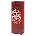 Gift Boutique 12 Christmas Wine Gift Bags with Handle and Gift Tags Holiday Themed Heavy-Duty Alcohol Glitter Wine Bottle Bag Decorations for Home Table Party, Bulk Pack Liquor or Beer Totes