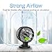 Quiet Desk Fan, Moucit 4-Inch USB Small Table Fan with Twin Turbo, 2 Speeds and Pivoting Head Personal Electric Fan for Office, Home