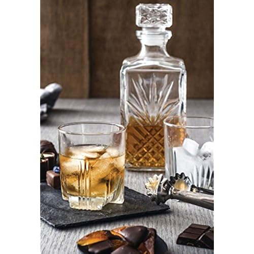 Bormioli Rocco Selecta 7-Piece Whiskey Gift Set, Frustration Free Packaging Home & Kitchen, Kitchen & Dining, Dining & Entertaining, Bar Tools & Glasses, Decanters, Liquor Decanters
