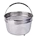 Steamer Basket for 6 Qt Instant Pot Pressure Cooker with Raised Feet & Silicone Handle