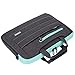 Brinch 15-15.6 Inch Multi-Functional Suit Fabric Portable Laptop Sleeve Case Shoulder Messenger Bag Briefcase for Laptop, Tablet, MacBook, Notebook - Black-Green