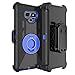 Fingic Samsung Note 9 Case With Clip - Full Body Heavy Duty Hybrid Holster Shockproof Kickstand Swivel Rugged Bumper Protective for Galaxy Note 9 6.4'' 2018, Blue