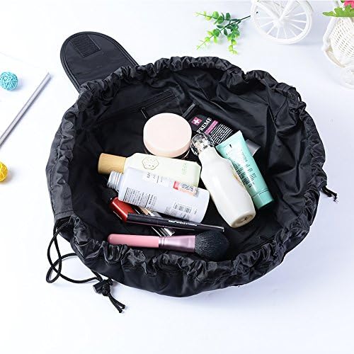 ShanMo Makeup Bag Cosemetic Bag Toiletry Bag Waterproof Travel Bags Storage Bags Large Capacity Waterproof Portable Multi-function Bag Black for Women