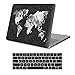 MacBook New Pro 15 Inch Case with Touch Bar 2017&2016 Release Model A1707 Rubberized Hard Shell Case Cover+Keyboard Cover for MacBook Pro 15 with Touch Bar & Touch ID, Nebula Map