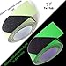 Anti Slip Traction Tape Glow in Dark 2 Inch x16.4 Ft Strong Grip Waterproof Friction Abrasive Adhesive for Stairs Tread Step Indoor and Outdoor Black Green Stripes