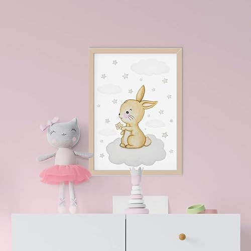 Kaninchen Kinderposter Bild Kinderzimmer Junge Deko Bild Babyzimmer Grau Hase Bilder Kinderzimmerbilder Kinderbild Hase Baby Deko Poster Babyzimmer Madchen A3 Hase Tiere Tierposter Baby Fur Kinder A4 Amazon De Handmade